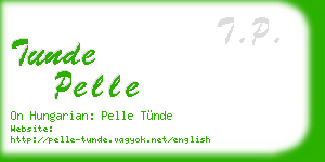 tunde pelle business card