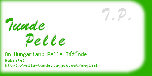 tunde pelle business card